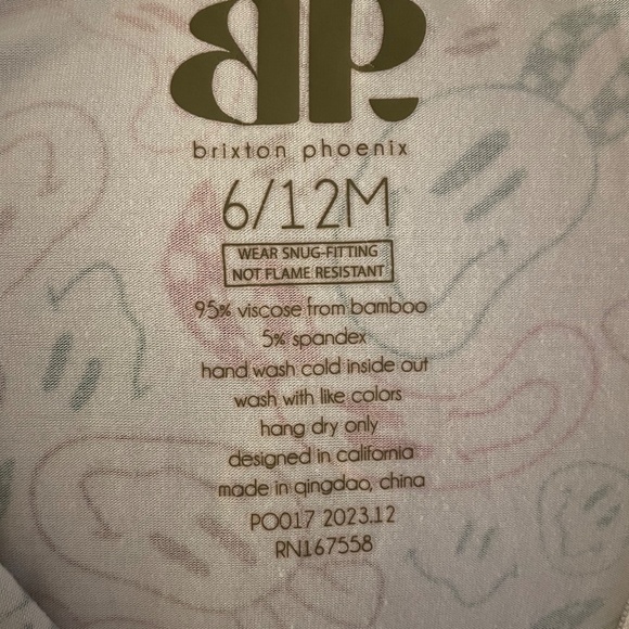 Brixton Phoenix | Trippy Bunny - Multi | Bamboo Zip Romper - Picture 3 of 3